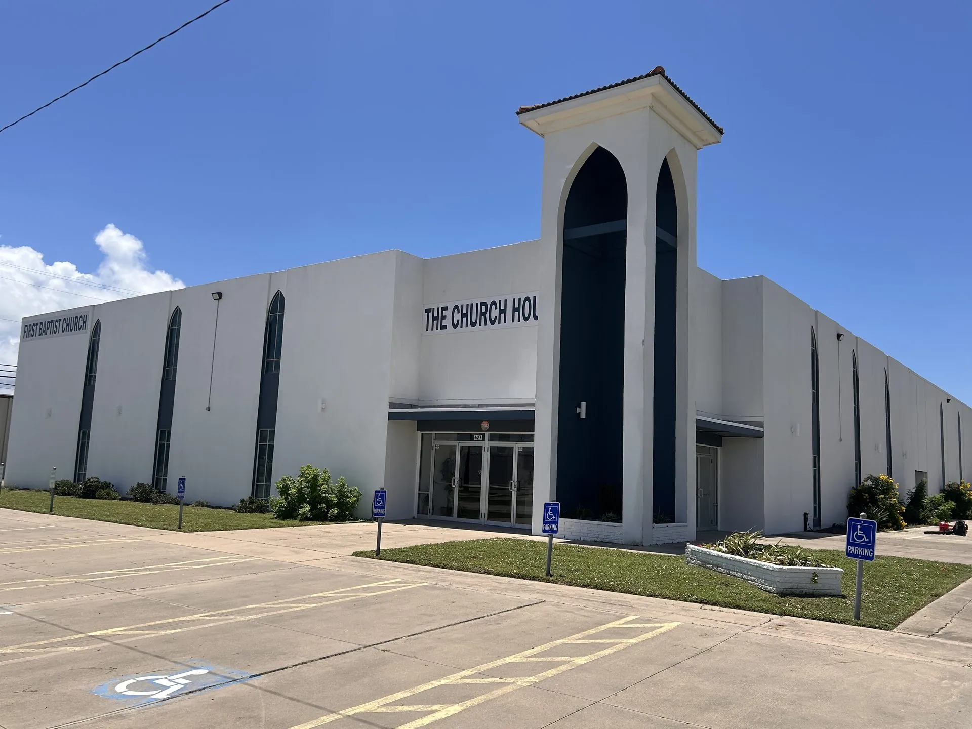 First Baptist Church — commercial grounds