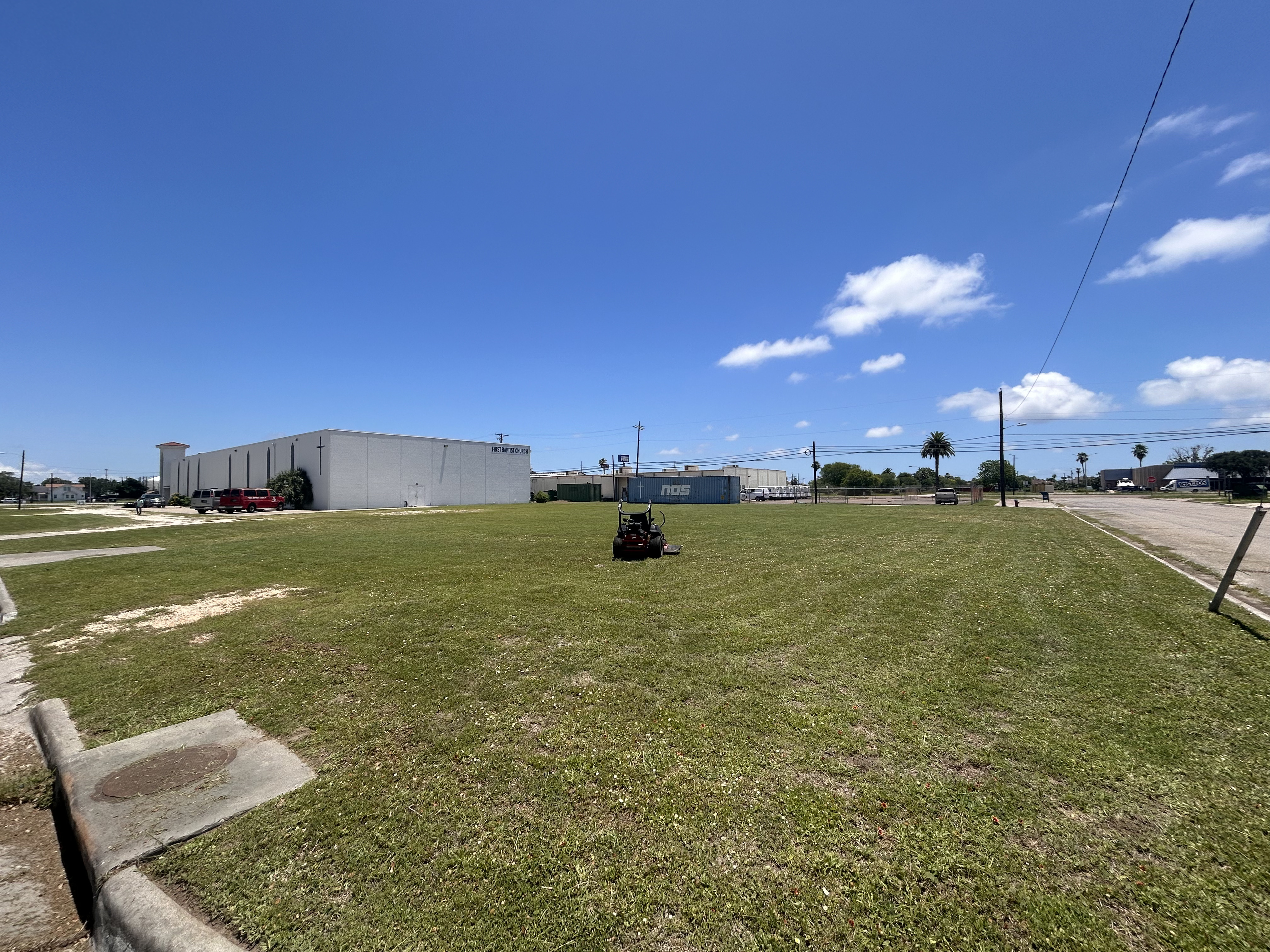 Church lawn — commercial mowing